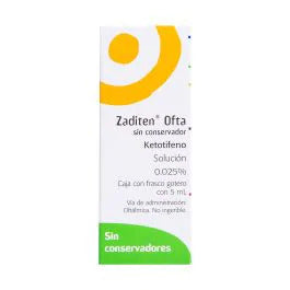 ZADITEN OFTA SOL 0.025% GTS 5ML