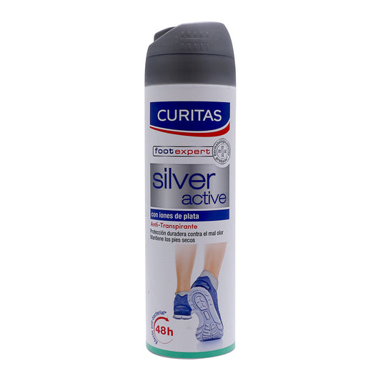 DESOD CURITAS SILVER P/PIES 150ML