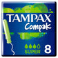 TAMPONES TAMPAX COMPAK SUP 8