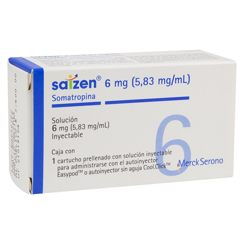 SAIZEN 6 MG SOL INY 1X1 ML