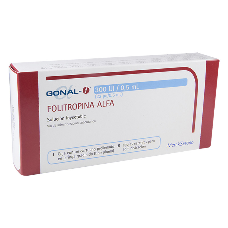 GONAL-F 22 MG 300 UI SOL INY 0.5 ML