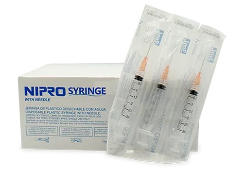 JERINGA NARANJA 100 JERS 25X16MM/3 ML