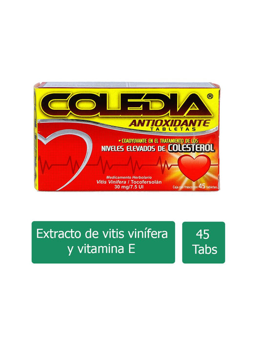 COLEDIA ANTIOXIDAN 30 MG 45 TAB