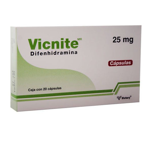 VICNITE CAP 25 MG CAJA C20