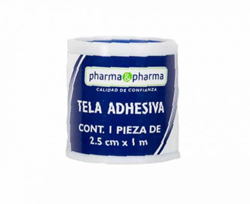 TELA ADHESIVA2.5CMX1M(PHARMAyPHARMA)1PZA