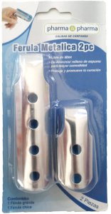 FERULA METALICA PAQUETE C/2 PZ