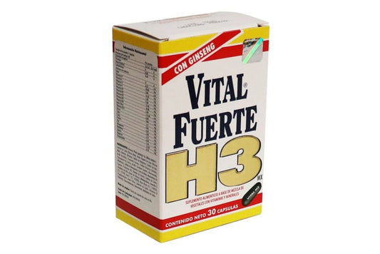 VITAL FUERTE H3MX SUP ALIM 30CAPS