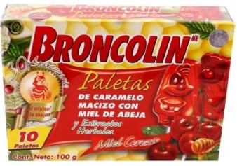 BRONCOLIN PALETA 10G CEREZA C/10