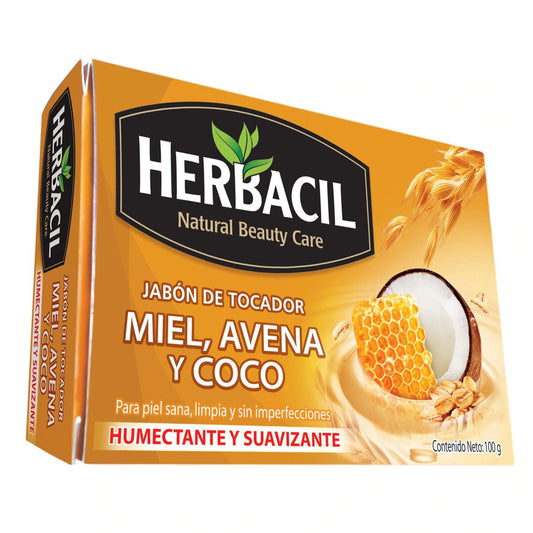 HERBACIL MIEL AVENA Y COCO - BAR 100G