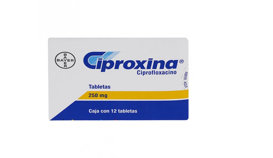 CIPROXINA 250 MG 12 TAB