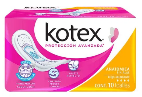 TAS SANIT KOTEX CLAS ANATS/A C/10