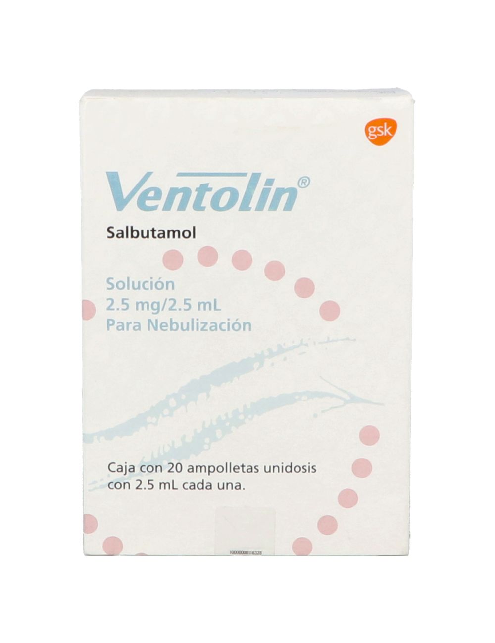 VENTOLIN 2.5MG/2.5ML SOL NEB 20AMP