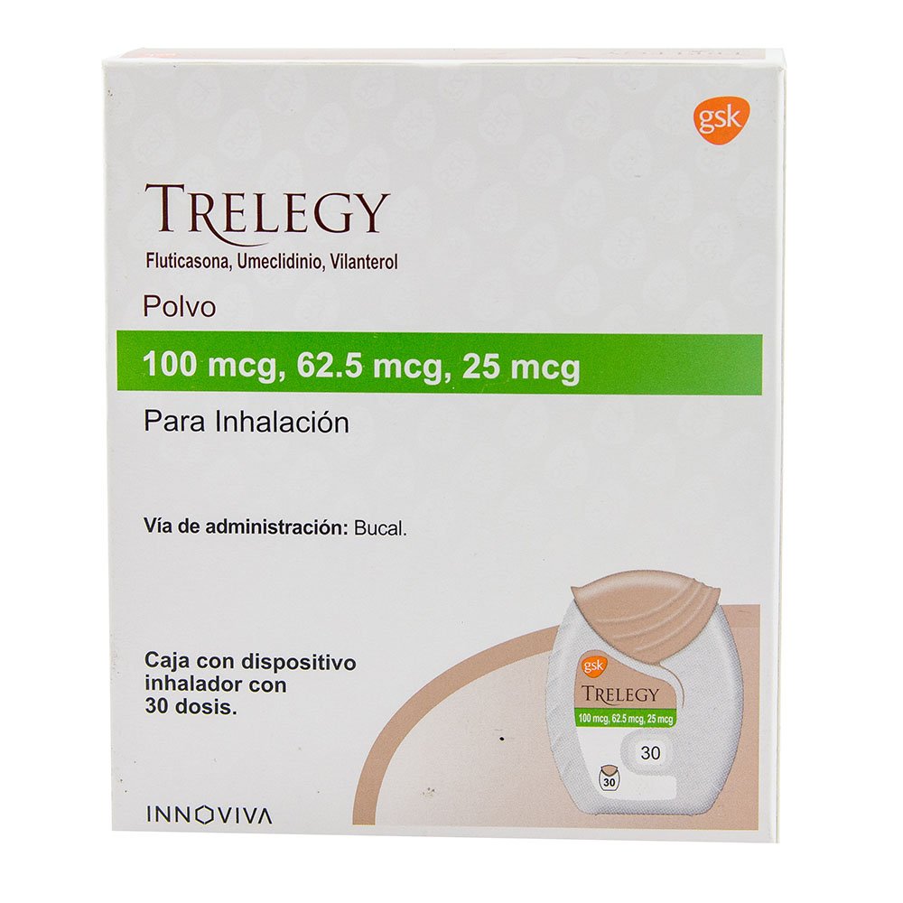 TRELEGY 100MCG INH 30 DOSIS PVO