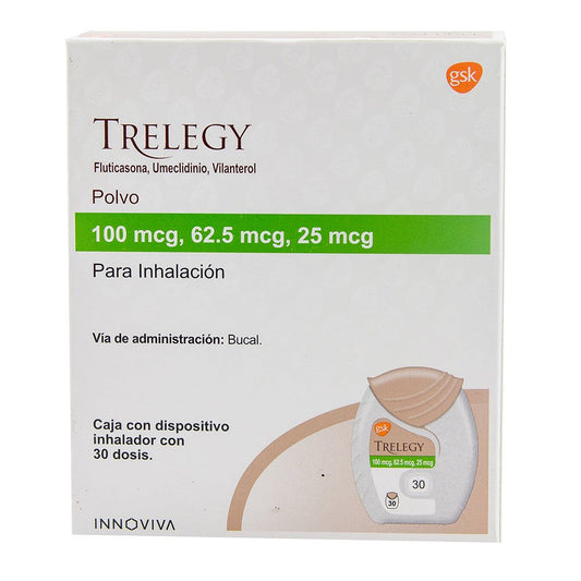 TRELEGY 100MCG INH 30 DOSIS PVO