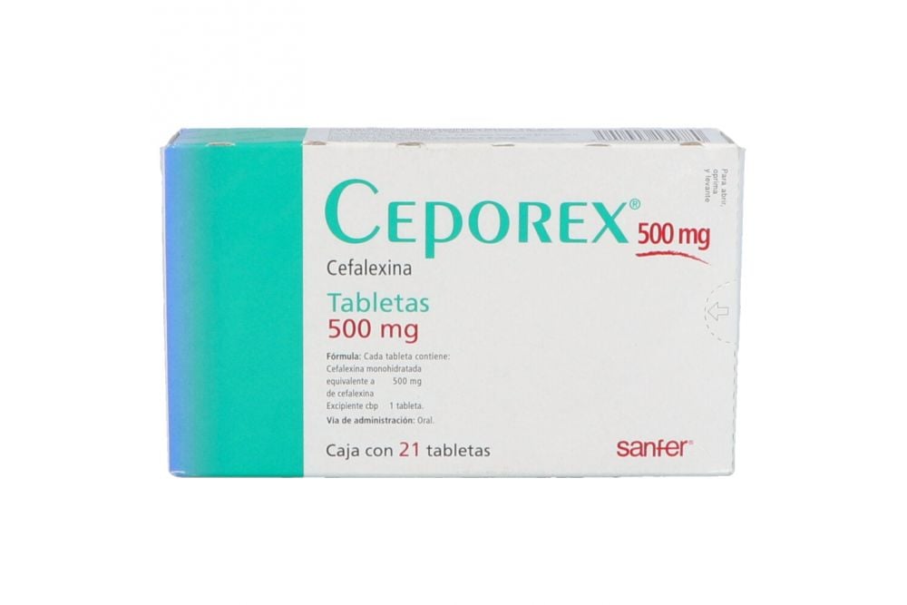 CEPOREX 500 MG 21 TAB RECUB