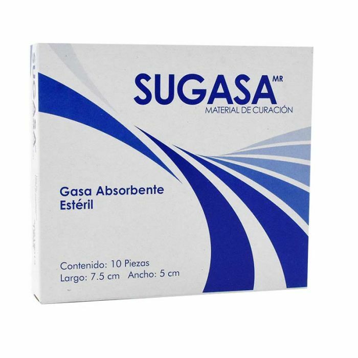GASA ESTERIL SUGASA 10 GASA 7.5CMX5 CM