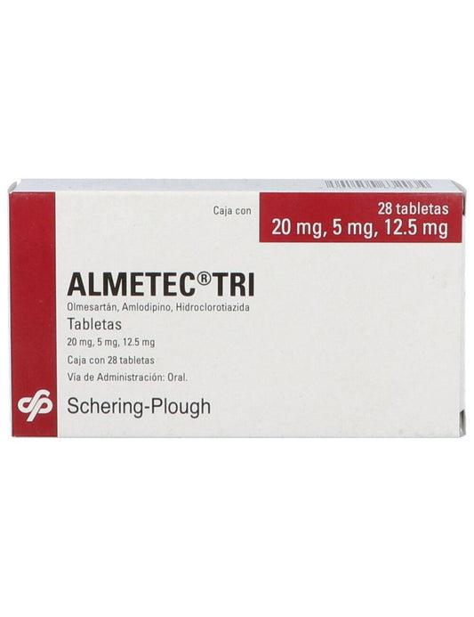 ALMETEC TRI 20/5/12.5 MG 28 TAB