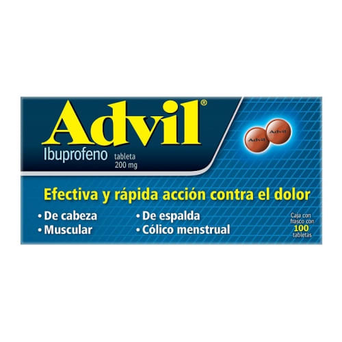 ADVIL 200 MG GRAG 100