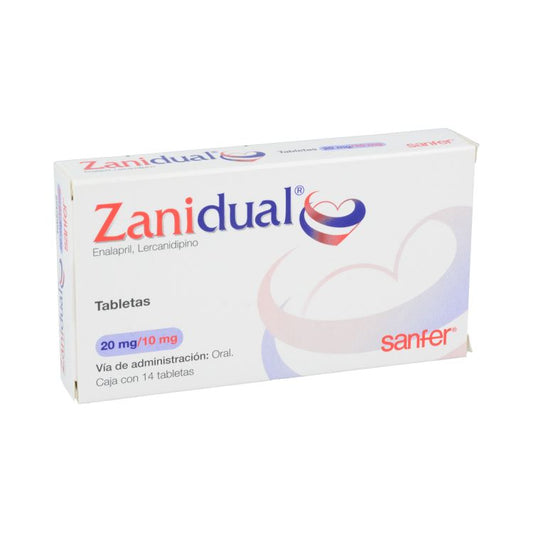 ZANIDUAL 20MG/10MG 14 TAB