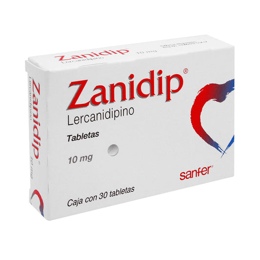 ZANIDIP 10 MG 30 TAB