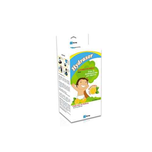 HYDRASOR SABOR NARANJA 25 SOBRES 27.9 G