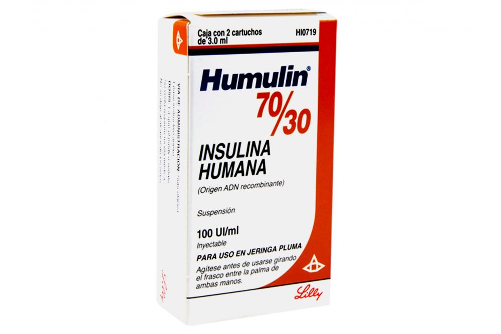 HUMULIN 70/30 CART INY C/2 3.0ML