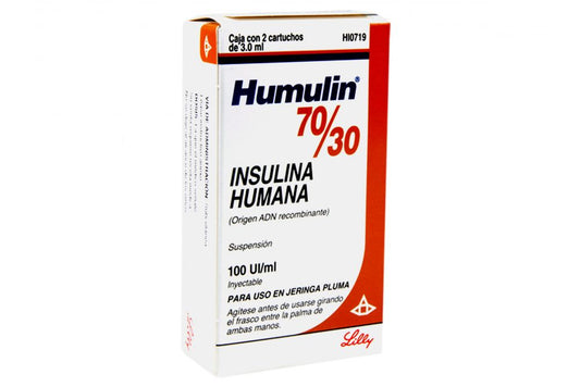 HUMULIN 70/30 CART INY C/2 3.0ML