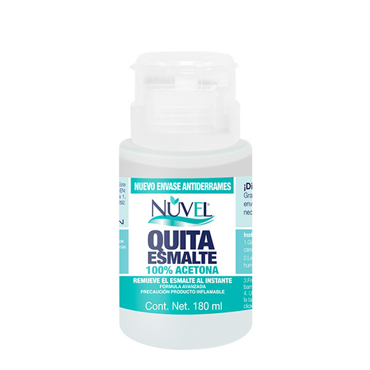 QUITA ESM NUVEL 100% ACETONA 180ML