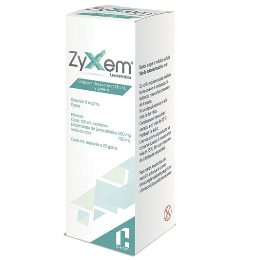 ZYXEM 5 MG FCO GOTERO 20 ML