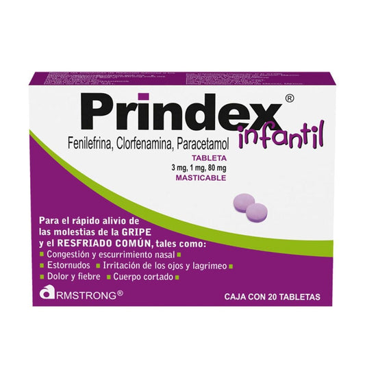 PRINDEX INFANTIL 3/1/80 MG 20 TAB