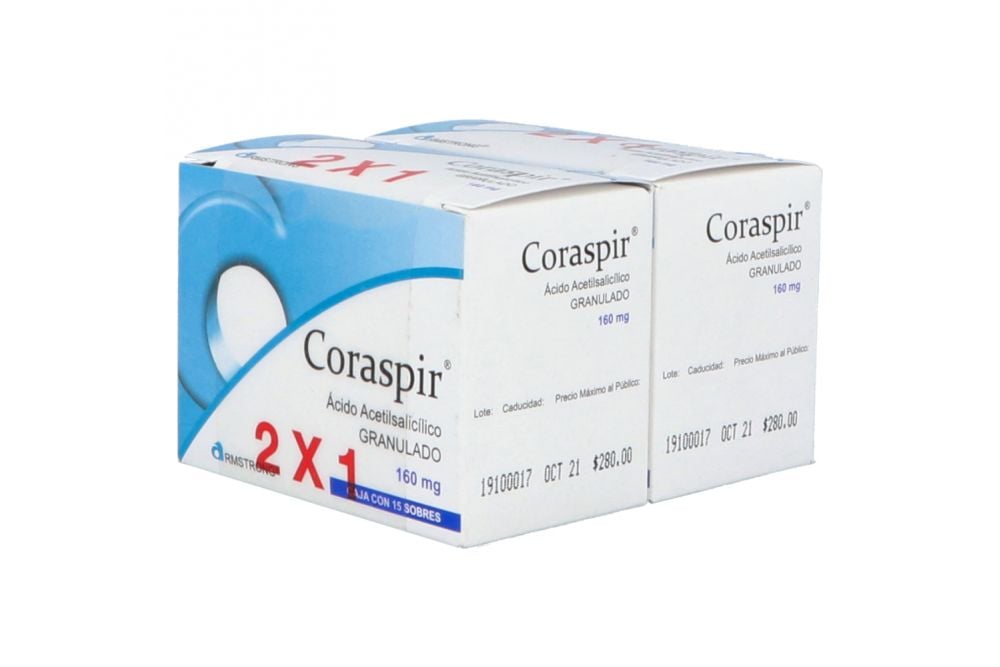 CORASPIR GDO 160MG SB 15 2X1