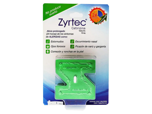 ZYRTEC 10 MG 7 TAB