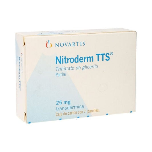 NITRODERM TTS 25/5MG 7 PARCHES