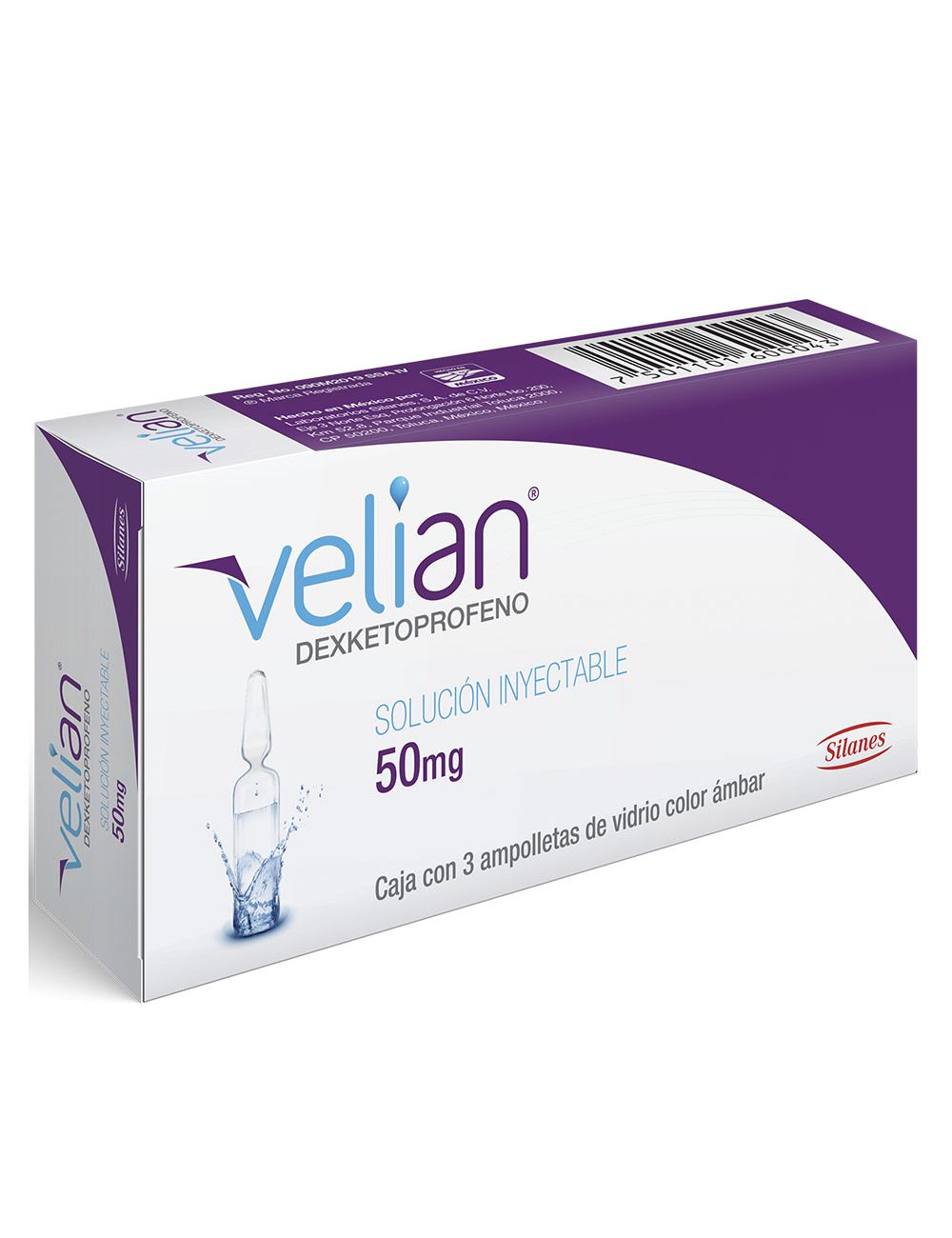 VELIAN 50MG SOL INY AMP 3X2ML