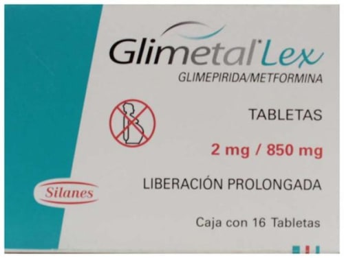 GLIMETAL-LEX 850/2 MG 16 TAB