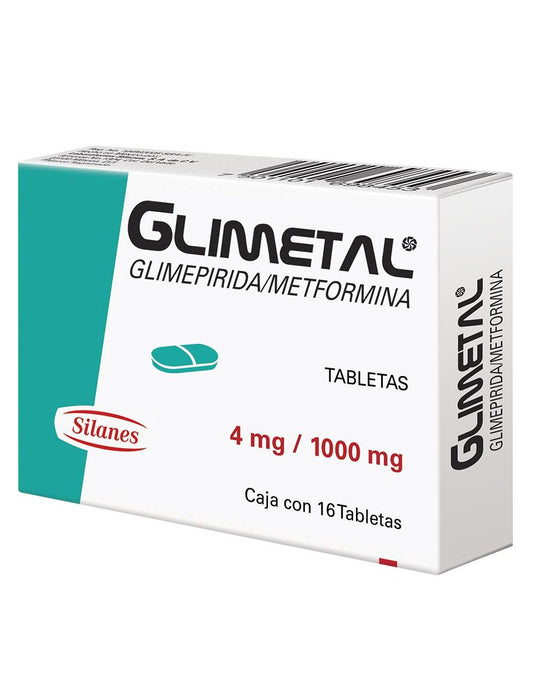 GLIMETAL 1000/4MG 16 TAB