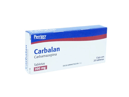 CARBAMAZEPINA TAB. 200 MG. CAJA C/20 (CARBALAN)