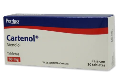 CARTENOL TAB. 50 MG. CAJA C/30 (ATENOLOL)