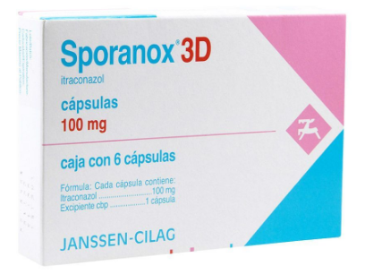 SPORANOX 100 MG 3D 6 CAPS