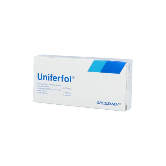 UNIFERFOL 36 / 0.800 MG 30 CAPS
