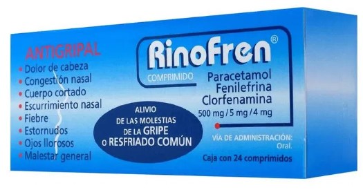 RINOFREN 500/5/4MG 24 CPR