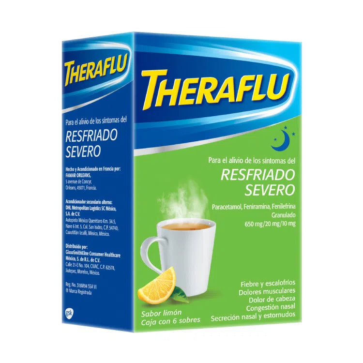 THERAFLU EXVERDE 10 MG 6 SB