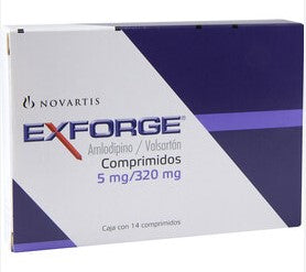 EXFORGE 5/320 MG 14 CPR