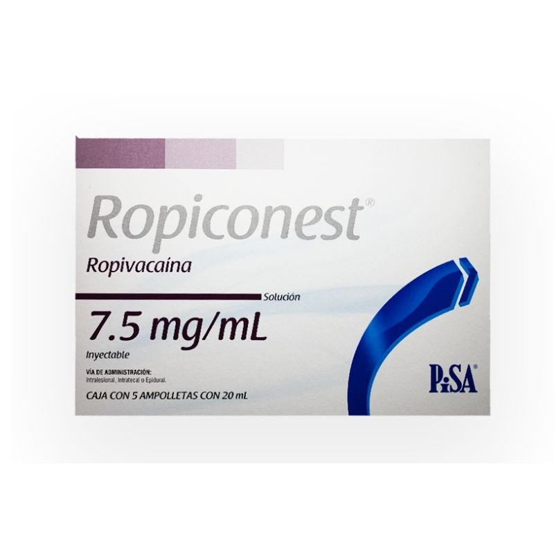 ROPICONEST 7.5MG SOL INYAMP 5X20ML