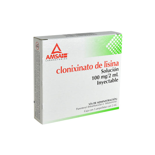 CLONIXINATO DE LISINA 100MG/2ML C/5AMPO