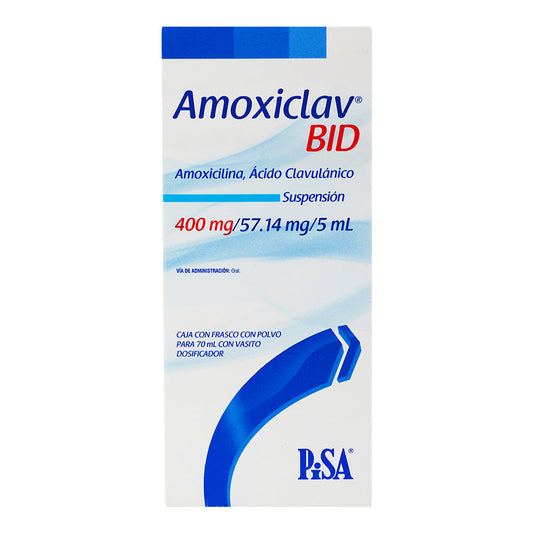 AMOXICLAV BID 400/57.1MG 70ML