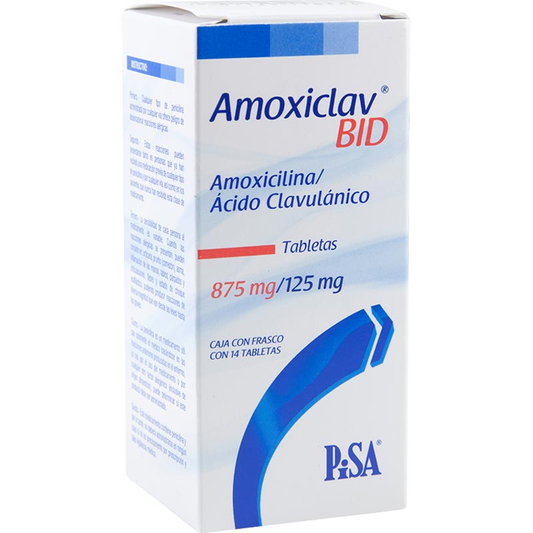 AMOXICLAV BID 875/125MG 14TAB