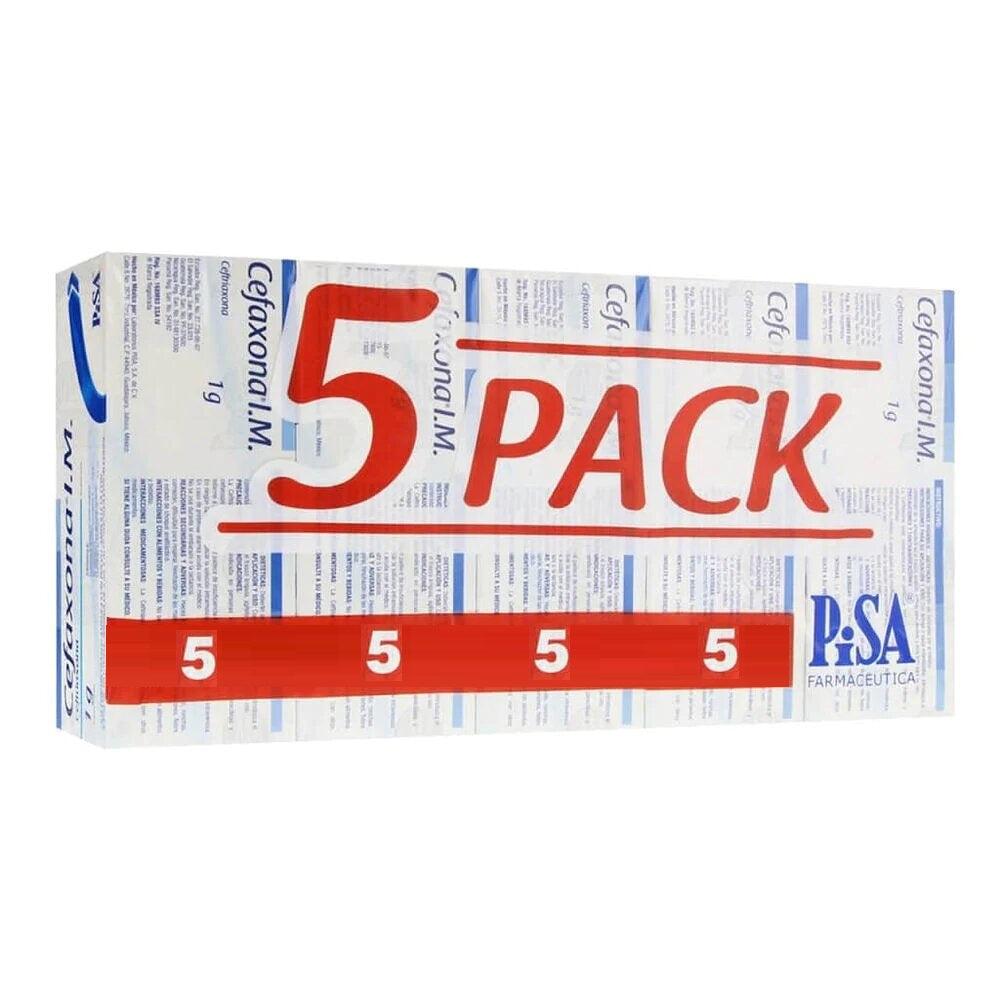 CEFAXONA IM 1G SOL INY FA 5PACK