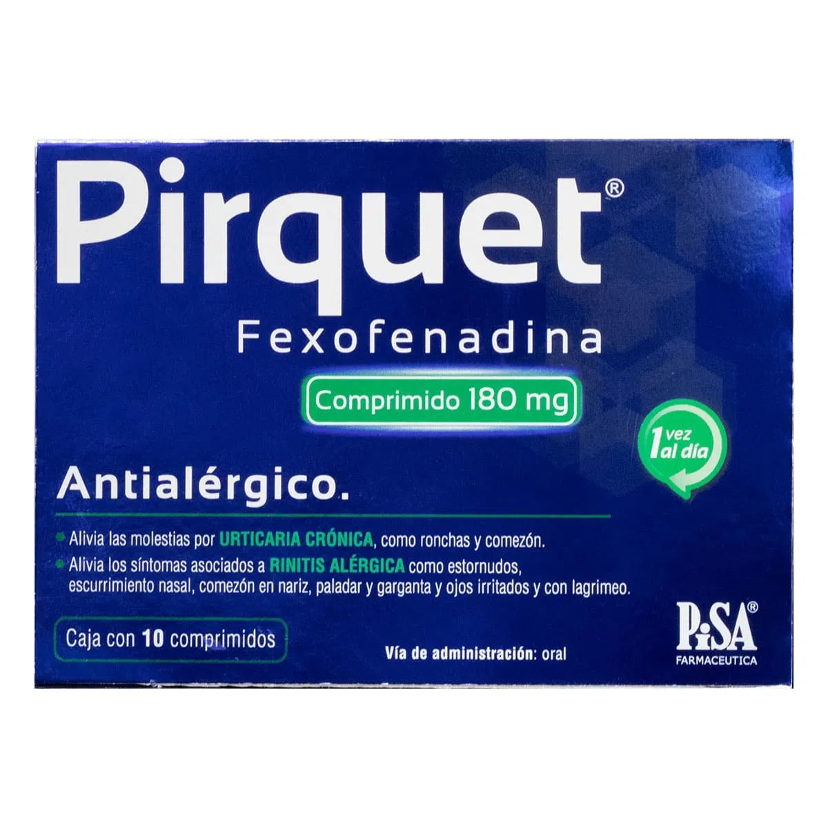 PIRQUET 180 MG ANTIALER 10 CPR