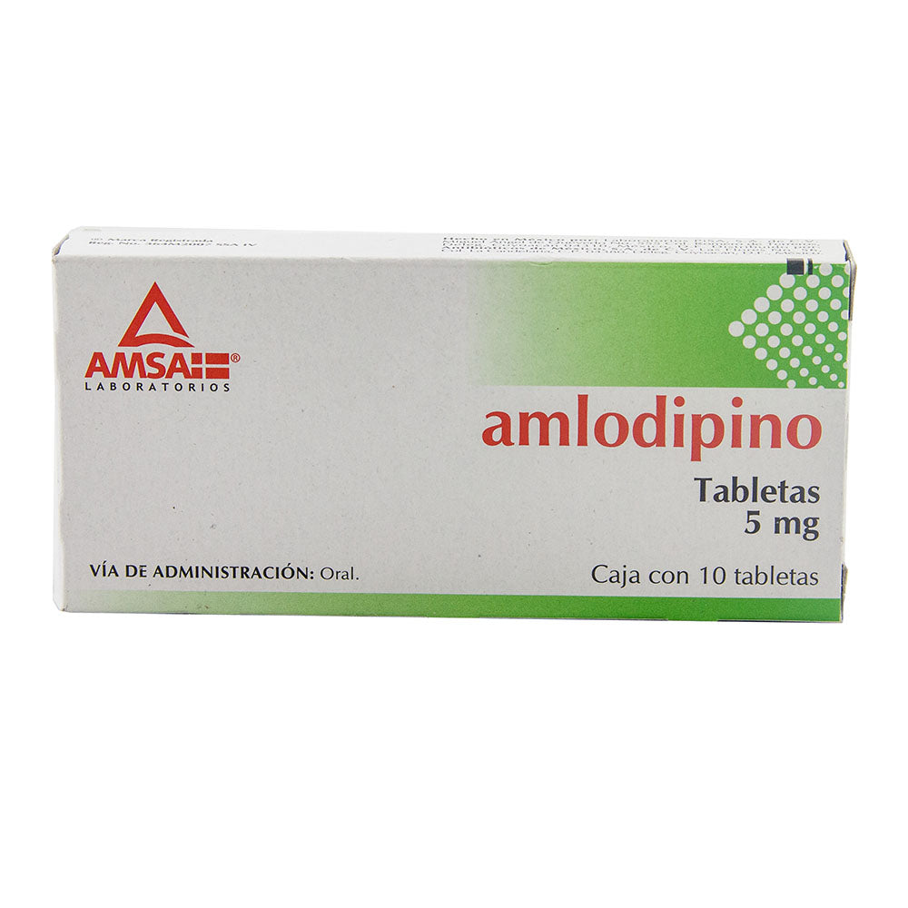 AMLODIPINO 5MG TABS C10